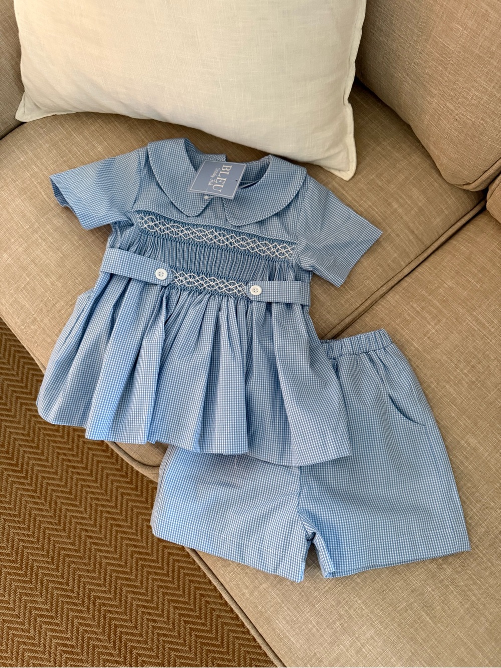 NWT Boys Smocked Heirloom Set
